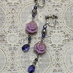 薔薇のイヤリング