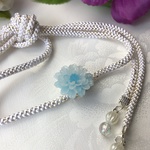 3955江戸打ち紐＆帯留めセット✨アクリルフラワー