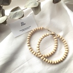 Big✶ウッドフープ ピアス