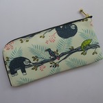 ＊受注製作＊　長財布　Ｌ字ファスナー　コスタリカの森