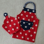 子供エプロン&三角巾★ American  _  patchwork
