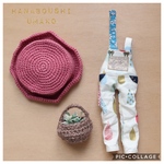 ＊ブライスアウトフィット57＊３点セット＊しずくオーバーオール・帽子・バッグ＊ blythe outfit＊ブライス ＊