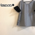 ●mo様専用●★母娘おそろいブラウス✳フリル袖✳ギンガムチェック&ワンピース🌼ブラック【送料無料】