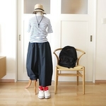 高密度タイプライターボールパンツ（navy）