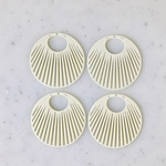 Cream Designed Double Circle Parts