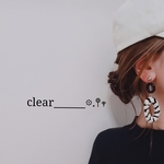 インスタ人気!!モノトーン(*´`)ボーダーピアス!!