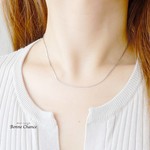 シルバーカラー◇BOXチェーンネックレス