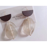 brown wood × clear marble