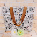 『SALE』クロネコ&ローズのトートバッグ