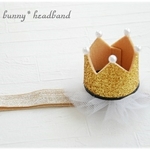 薄毛ちゃんにもＯＫ♪ ANNIVERSARY CROWN -3D- baby&kidヘアバンド