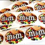 m&m ラベル 100枚   シール  フード ステッカー