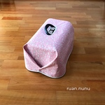 受注制作 キャリーカバー(リッチェルS用) ピンクのナチュラル小花