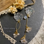 フラワー・クリア・アシンメトリー pierce・earring