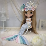 マーメイドのドレスセット 2019 人魚姫 col. ブルーラグーン  ネオブライス ニット 服