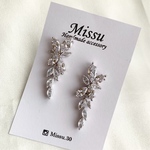 キラキラビジューピアス シルバー