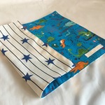 【Ｌ様オーダー品】入園入学リバーシブル裏地付きランチョンマット★恐竜星柄