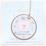 1つで3役！カメラのレンズキャップ紛失を防止♡アクセサリーのようなレンズキャップストラップ/花柄  ねこ グレー