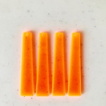 Neon Orange Long Trapezoid Pendant Tops