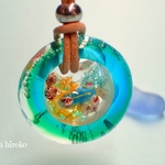 <ネックレス>〜海のリング〜グリーン