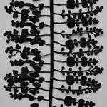 AMBER ケミカルレース/ブラック 50cm