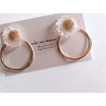 small flower × metal ring