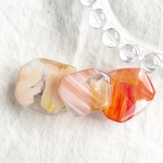 色のカケラ*バレッタ(ゴールド×ピンク)