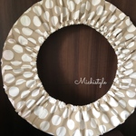 ☆フープカバー ベージュ マカロンドット☆