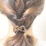 べっ甲風ヘアゴム