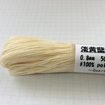ワックスコード  0.8mm 50メートル 平紐    淡黄蘗