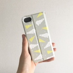 帯なし手帳型ケース シロクマとサンカクモヨウiPhone8/7/6/6s