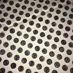 手描き風 ナチュラルドットプリント 生地