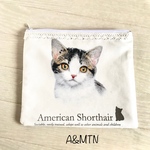 お洒落猫ちゃんのお洒落なポーチ〈アメリカンショートヘアー〉