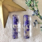 A853 Flower樹脂カボション Lavender(2個)  