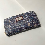 リバティラミネート長財布 ジェニーズリボン パープル