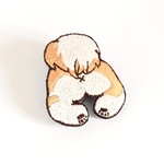 シーズーのおしり＊手刺繍ブローチ