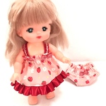 メルちゃん いちごのワンピース とパンツのセット