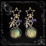 ★購入可★【レジン作品】満月キーホルダー