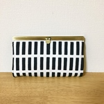 北欧 文鎮口金長財布 カードケース