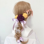 浴衣乙女のヘアアクセサリー(水色)