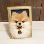 【オーダー 送料無料】羊毛フェルト《ペット犬猫その他 うちの子の額縁マスコット》