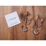 clear × double hoop earring クリア×ダブルフープイヤリング