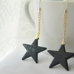 ブラックロックスターのピアス/イヤリング