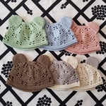 くまみみベビー帽子　M マロンブラウン