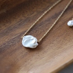 14KGF pearl necklace [nc1196]
