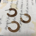 4個✦アクリルフープピアス