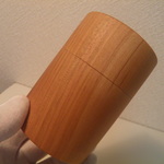 茶筒形桜の小物入れ 7.1㎝Φ×10.2㎝
