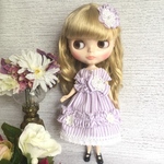ブライス＊リカちゃん＊ワンピース&髪飾り