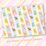 No.88 animal ticket pepar
