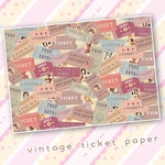 No.90 vintage ticket pepar