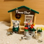 フェルト　ドールハウス　お花屋さん